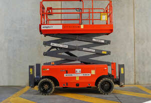 Dingli 454kg Battery Electric rough terrain scissor lift.