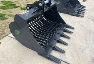 Sieve / Riddle Bucket With Teeth to Suit 10-17T Excavator