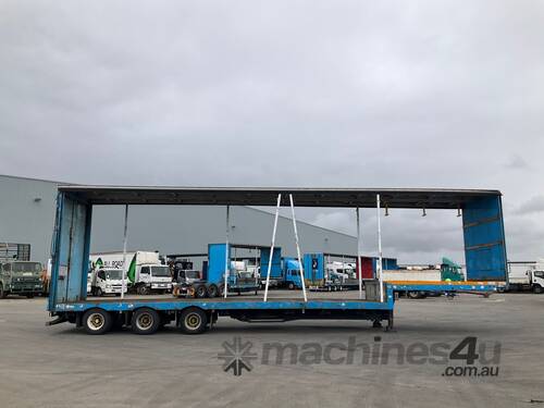 caption 2009 Maxitrans ST3 Tri Axle Drop Deck Curtainside B Trailer