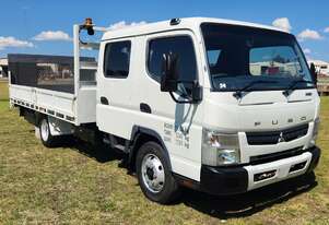 Mitsubishi Fuso Canter 815 Dualcab 4x2 Traytop with Tieman Tailgate Loader Truck. Ex Council