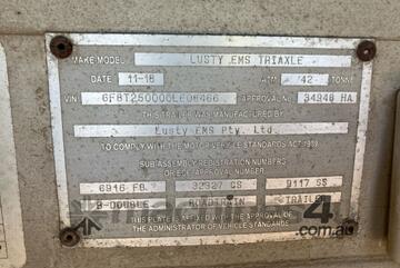 2018 Lusty EMS TRI Tri Axle Trailer