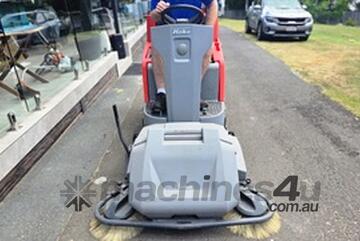 Hako Scrubmaster B175R Ride-On Scrubber Battery Powered, Industrial, Dry Floors in ONE Pass!