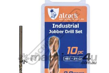 HSS Jobber Drill Pack - 10 Piece 3.0mm M35 Grade HSS with 5% Cobalt 135 Precision Ground Flute & S