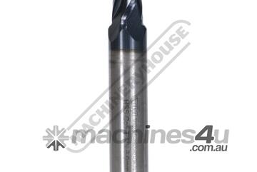 4FSS-8 8mm Metric End Mill HSS with 5% Cobalt TiAIN Coating