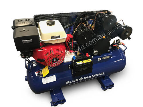 Piston Air Compressor- Petrol 15HP 42 CFM 160L 145 PSI