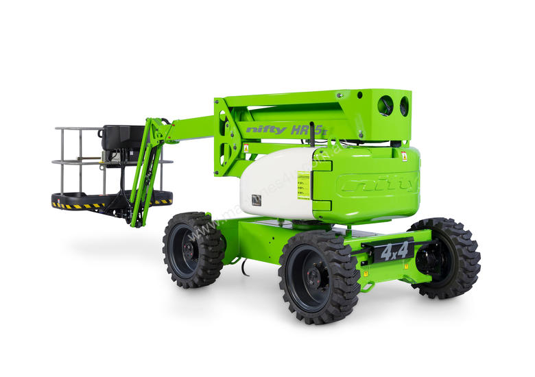 caption Nifty HR15 4×4 15.7m Self Propelled - low weight, versatile and easy to manoeuvre