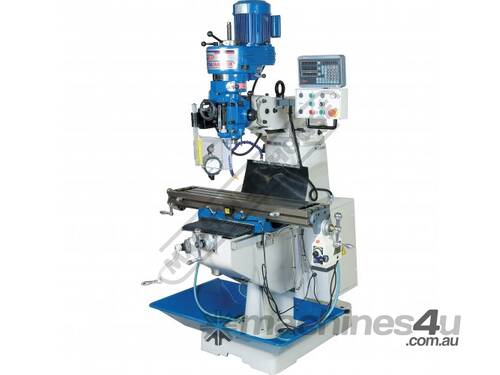 BM-23A Industrial Turret Milling Machine Table Travel: (X) - 585mm (Y) - 295mm (Z) - 400mm Includes 