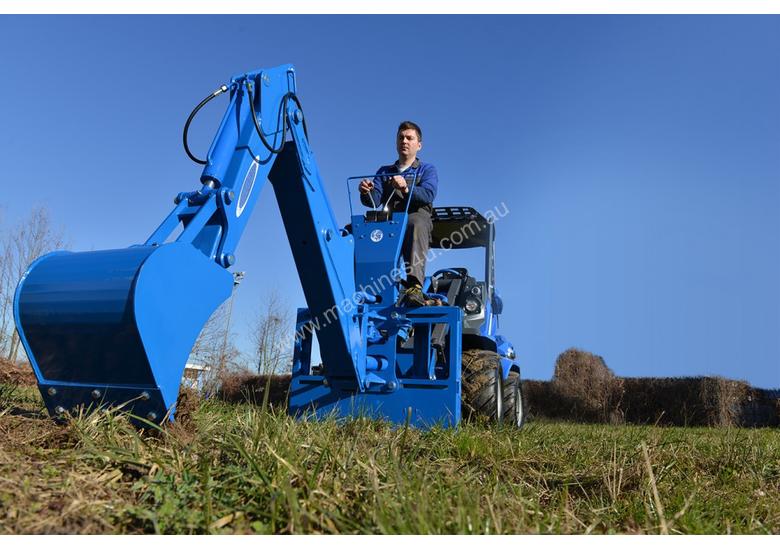 caption MultiOne mini loader backhoe 215