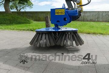 Slanetrac RB80 Sweeper for Excavators 1.5-8T (standard with quad soft brush)