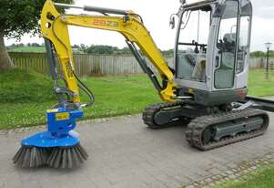 Slanetrac RB80 Sweeper for Excavators 1.5-8T (standard with quad soft brush)