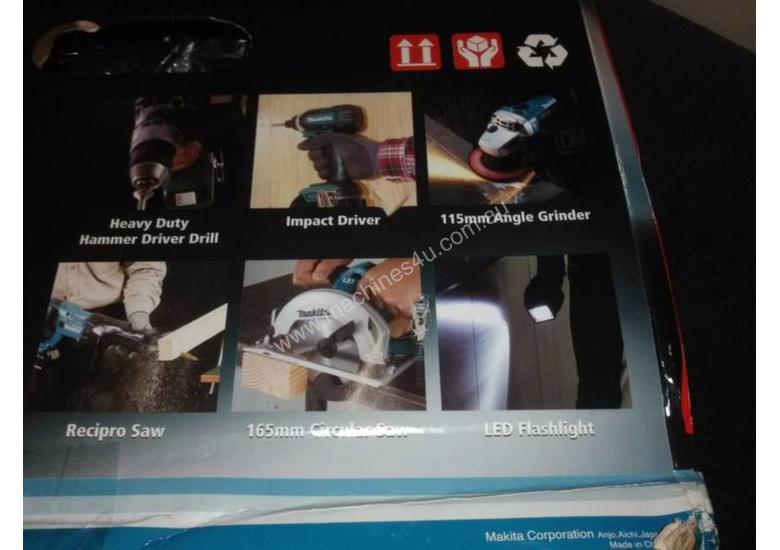 caption Makita 18v six piece combo set
