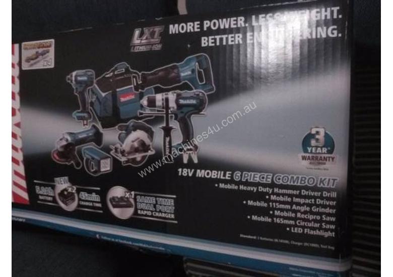 caption Makita 18v six piece combo set