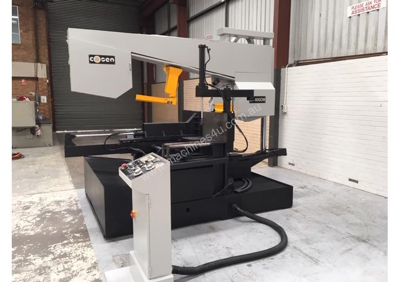 caption Used Cosen Miter Cutting Bandsaw Model SH 800DM