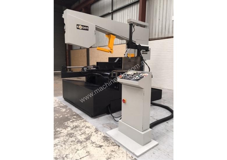 caption Used Cosen Miter Cutting Bandsaw Model SH 800DM