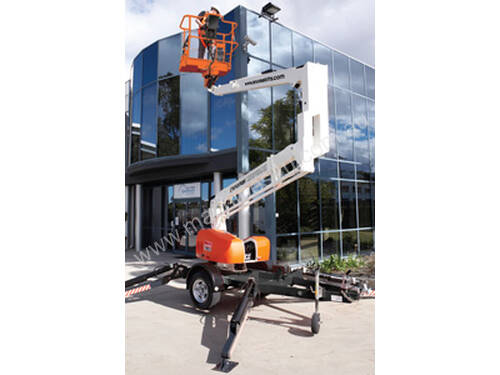 12/2011 Snorkel MHP13AT - Trailer mounted knuckle boom (cherry picker)