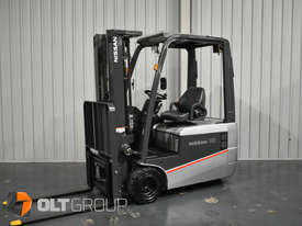 Nissan 3 Wheel Battery Electric Forklift 1.8 Tonne Current Model Container Mast 4750mm Lift - picture0' - Click to enlarge