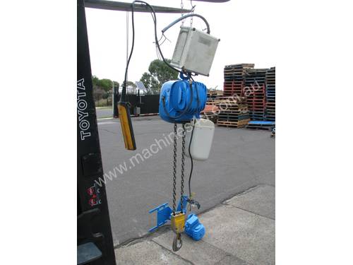 1 Ton Electric Chain Hoist with Motorised Trolley - Demag PK5NF