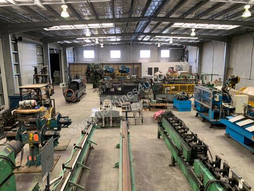 caption Complete Roll Forming Plant with Cassettes & Press Tools for Interior Fit-Outs!