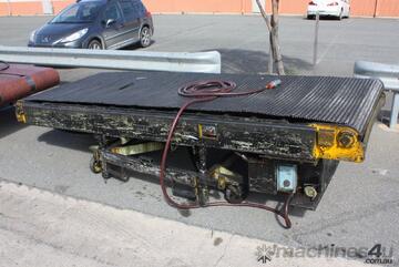 Powered Chain mesh belt Conveyor adjustable height & angle 3.5m x 1.2m 3 phase