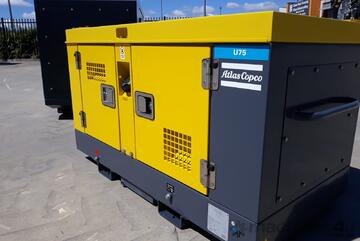 Atlas Copco U75 Utility Compressor. 75CFM, 100psi with Kubota Engine.