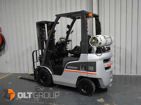 Nissan 1.8 Tonne Forklift LPG EFI 4.3m Container Mast Sideshift Solid Tyres - picture0' - Click to enlarge
