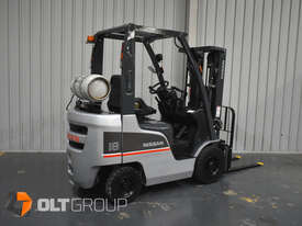 Nissan 1.8 Tonne Forklift LPG EFI 4.3m Container Mast Sideshift Solid Tyres - picture1' - Click to enlarge