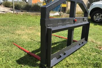 Skid Steer Hay Forks With Universal Mounting Plate