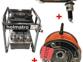 Holmatro Hydraulic Petrol Powered Pump, Telescopic Ram and Single Hose Reel - Used Items - picture0' - Click to enlarge