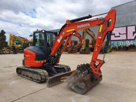 2018 KUBOTA U55-4 EXCAVATOR WITH A/C CABIN, CIVIL SPEC AND LOW 1300 HOURS - picture2' - Click to enlarge