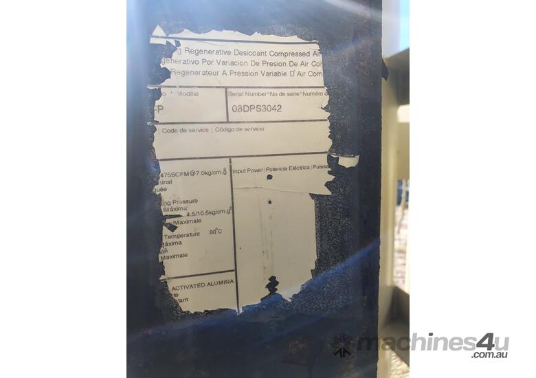 caption DESECANT COMPRESSED AIR DRIER