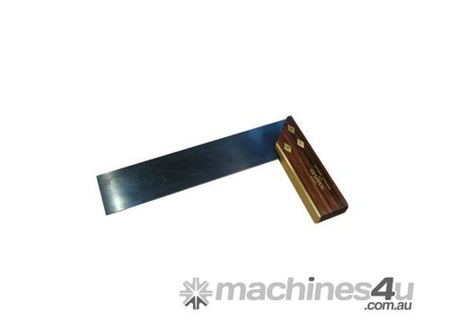 caption 225mm Rosewood / Walnut Try & Mitre Square with Brass Diamonds + Steel Rivets 19T by Joseph Marples