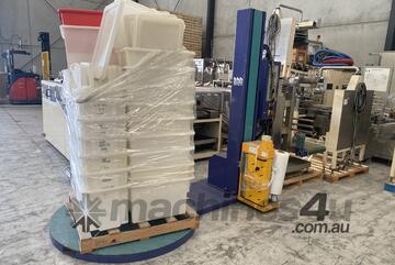 Pallet stretch wrapping machine (See video)