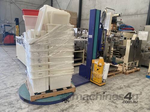 Pallet stretch wrapping machine (See video)