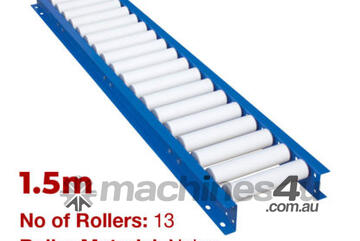 290mm Wide Gravity Conveyor with Nylon Rollers 1.5m Long (CGR072)