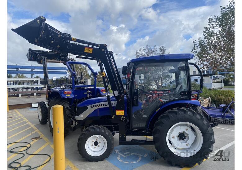 caption TANNERTRACK - LOVOL 404 TE 40HP Cabin Tractor inc Loader & 4in1 Bucket