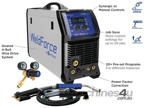 MIG / Stick / TIG Welder - WELDFORCE 255MST *ITALIAN MADE*