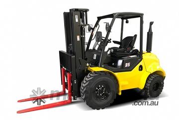 Liftsmart LS-RT35-4 3 Stage 4WD Rough Terrain Forklift