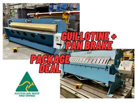 Package Deal: Guillotine & Pan Brake - Australian Made Machines - picture0' - Click to enlarge