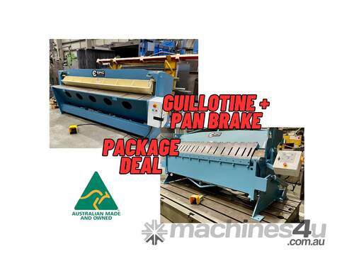 Package Deal: Guillotine & Pan Brake - Australian Made Machines