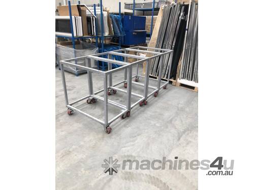 4 x Steel Trolley Frames: Heavy Duty!