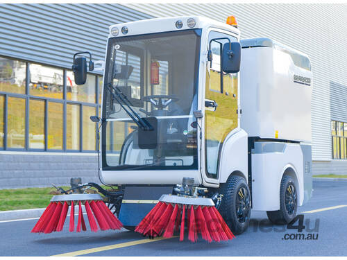 MANCO - Fully Electric Articulated Washer | Sweeper | Suction Unit