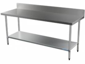 Brayco 1800SP Splash Back Stainless Steel Bench (7 - picture0' - Click to enlarge