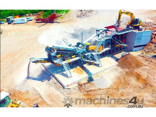 PRO-150 MOBILE CRUSHING SCREENING PLANT WITH WOBBLER FEEDER  