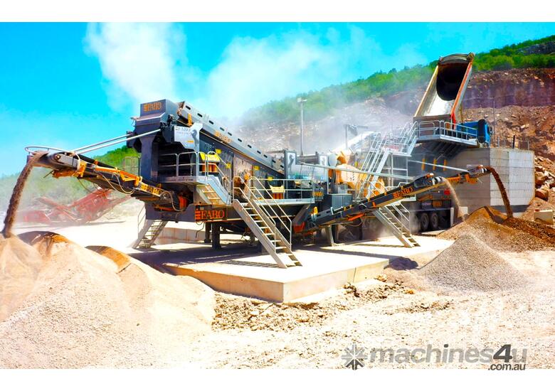 PRO-150 MOBILE CRUSHING SCREENING PLANT WITH WOBBLER FEEDER  