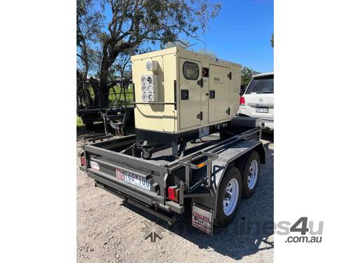 Generator Kohler 16kva, new condition with only 11 hours run time. Comes with purpose built trailer.