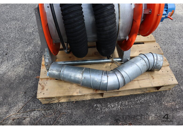 Exhaust Fume Smoke Extractor Hose Reel with Blower - Nederman 860 