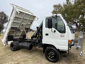 Isuzu NPS300 4x4 Single Cab Tipper with Hiab Crane Truck. Ex Govt. - picture0' - Click to enlarge