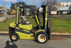 Forklift Clark 3 Tonne Diesel 1550hrs Container Mast Fork Positioning Side Shift