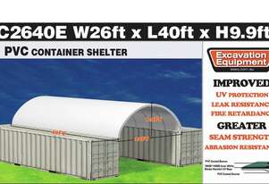 26ft x 40ft Container Shelter - With End Wall
