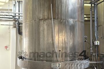 Stainless Steel Seed Fermenter tank 14kl Capacity